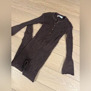 Free people ember sweater one piece brown